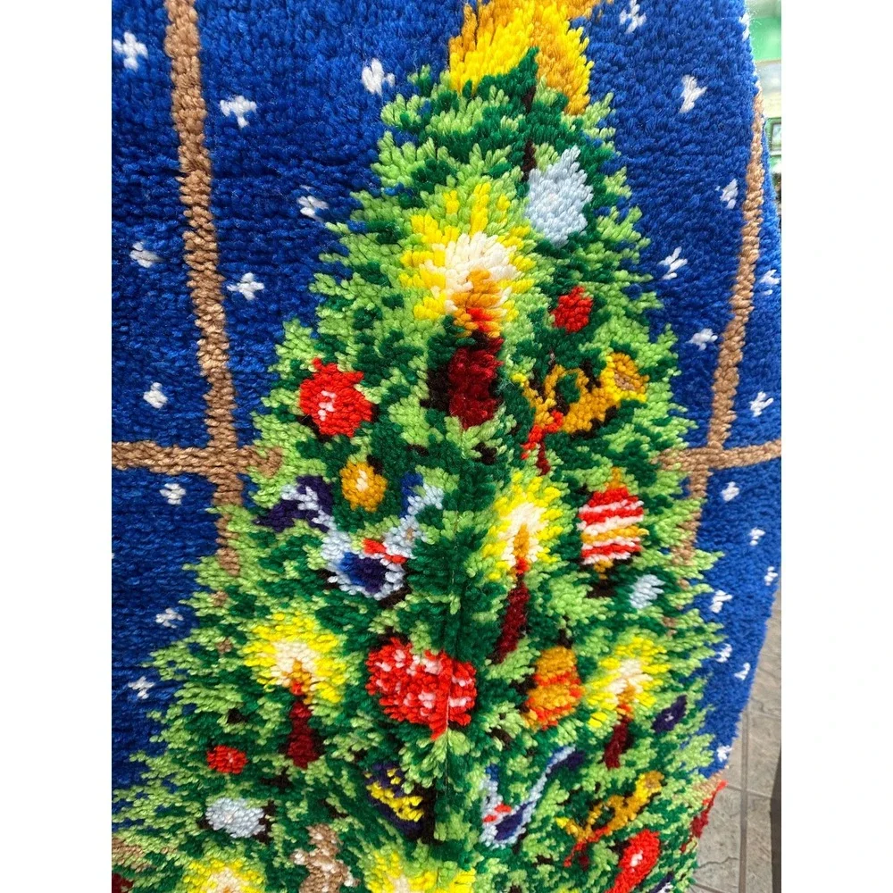 Vintage Fabulous Rug Hook Christmas Tree